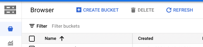 Create New Bucket